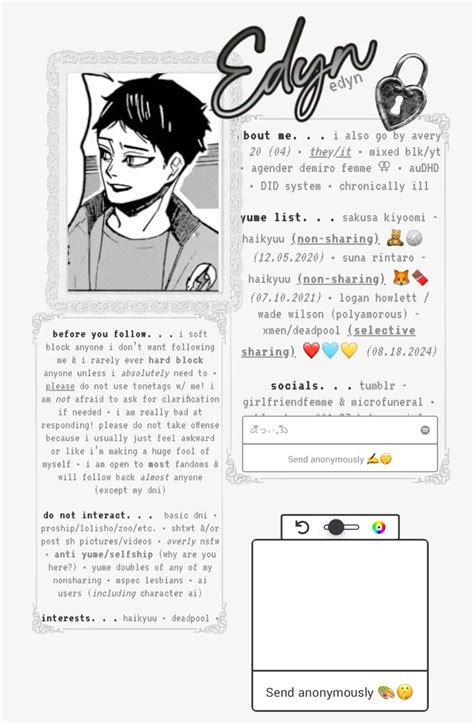strawpage inspo | Website inspiration, Cute bios, Character template