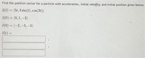 Image result for Position of the Particle Vector Function