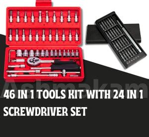 AshmakamMart TKC07 Compact 24 in 1 + 46 in 1 Screwdriver Set for ...