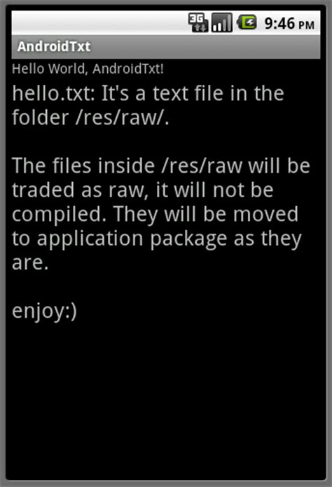 Android Text File 的图像结果