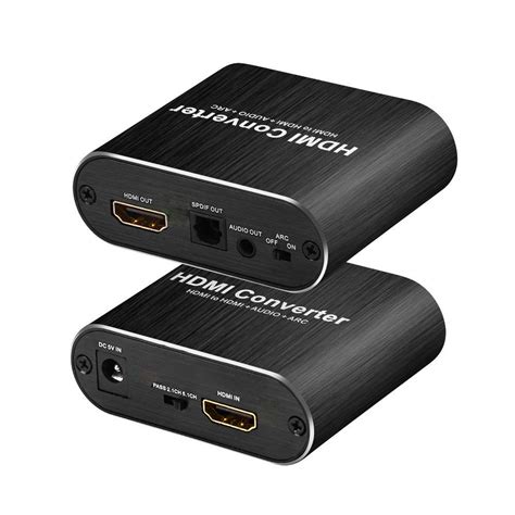 Microware HDMI Audio Extractor - 4K HDMI to HDMI Audio Splitter and ...