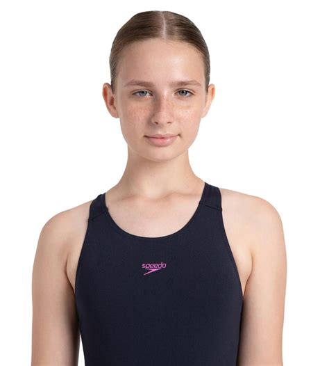 Buy Speedo Girl's Endurance Plus Essential Splashback Legsuit - True ...