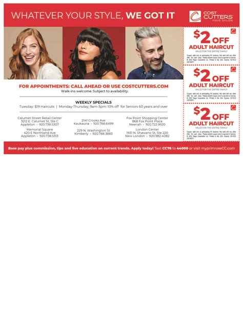 Cost Cutters - Fox Cities - Money Saver