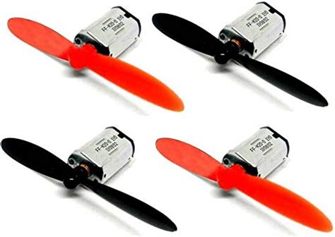 REES52 3.7V Mini Drone DC Motor 25000 RPM -Pack of 4 pcs 55 m Propeller ...