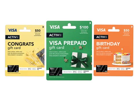 Prepaid - Activ Visa Cards