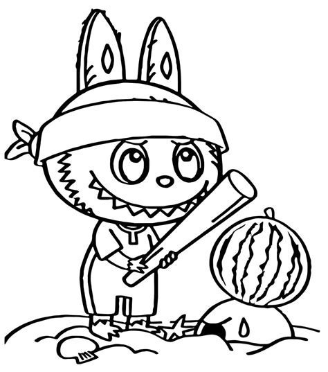 Labubu Printable coloring page - Download, Print or Color Online for Free