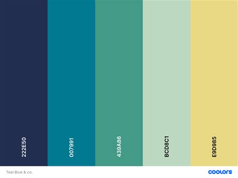 Teal Blue Color Palette