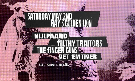 Nijlpaard, Filthy Traitors, The Finger Guns, and Get Em Tiger at Rays ...