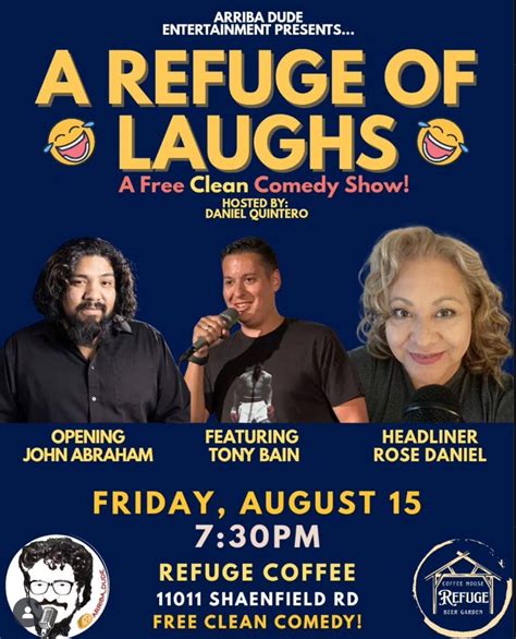 FREE CLEAN COMEDY SHOW!!, 11011 Shaenfield Rd, San Antonio, TX, United ...