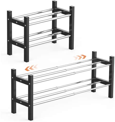 Amazon.com: Nroech Expandable Shoe Rack Storage Organizer-Adjustable 2 ...