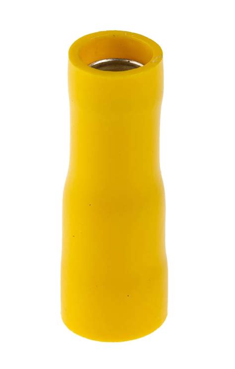 RS PRO | RS PRO Insulated, Yellow Crimp Bullet Connector, 2.5mm² to ...
