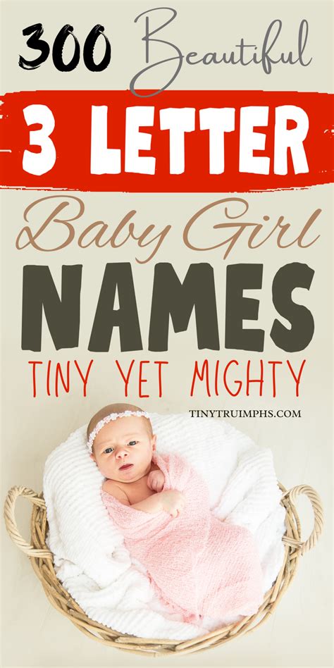 300 Beautiful Three Letter Girl Names