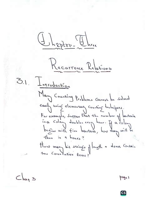 Image result for Recurrence Relation