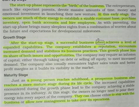 Stages of business - Bachelor of Commerce - Studocu