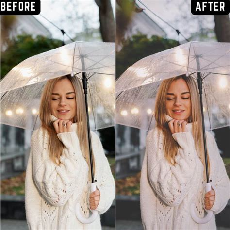 Moody Rain Lightroom Presets – Rainy Effect & Cinematic Photo Editing ...