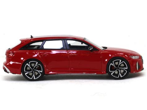 Audi RS6 Avant C8 red 1:64 Stance Hunters scale model car | Scale Arts ...