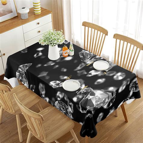 Shine Tablecloth Transparent Rectangle Table Cover for Living Room ...
