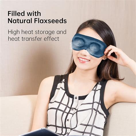 NEWGO Moist Heat Eye Compress - Microwaveable Hot Eye Mask for ...