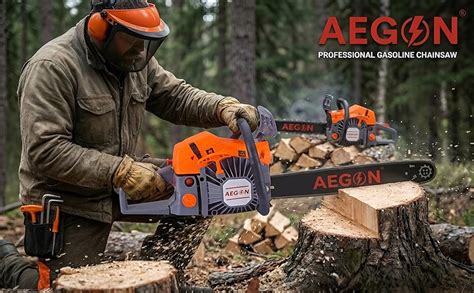 Aegon 62CC 22-Inch Petrol Chainsaw: Heavy-Duty Woodcutting Saw for Farm ...