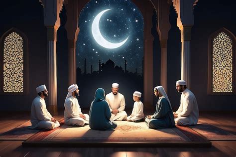 Family taraweeh reflection | Premium AI-generated image