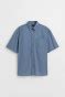 Relaxed Fit Short-sleeved shirt - Blue - Men | H&M IN
