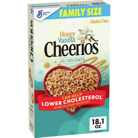 Buy Honey Vanilla Cheerios Heart y Cereal, Gluten Free Cereal With ...