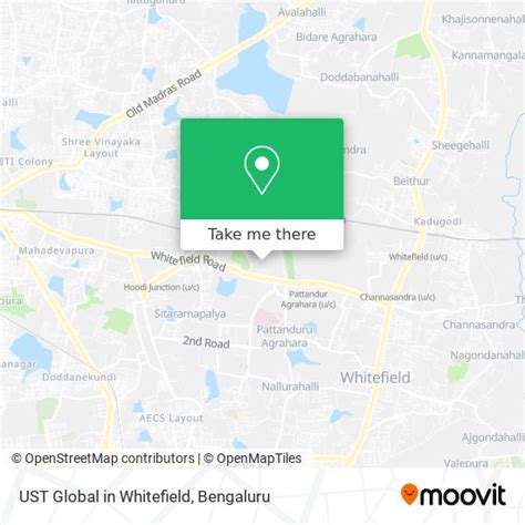 How to Get to UST Global in Whitefield in Bengaluru by Bus?