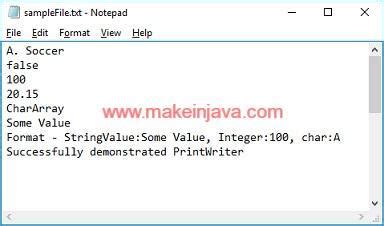 Image result for PrintWriter Java