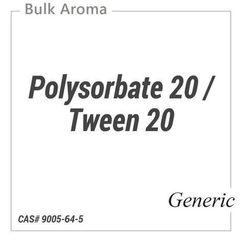 Polysorbate 20 / Tween 20 from Indian Manufacturer-Solubilizers ...