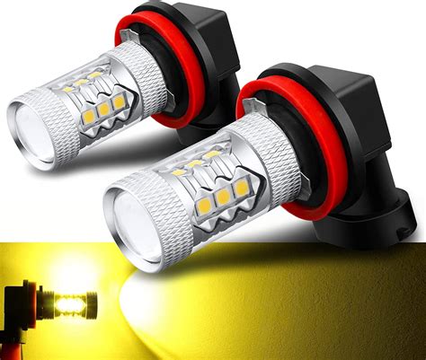 Alla Lighting H16 LED Fog Lights Bulbs 3000k Golden Yellow Xtreme Super Bright 12V High Power ...