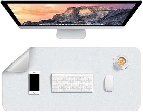 SYGA Desk Pad Protector Waterproof PU Desk Mat Blotters on Desktop ...