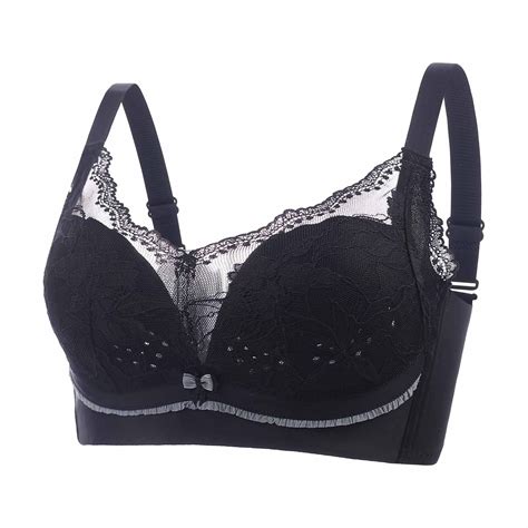 Clearance! Fatuov Lace Bras for Women Plus Size Full Coverage Push-Up ...