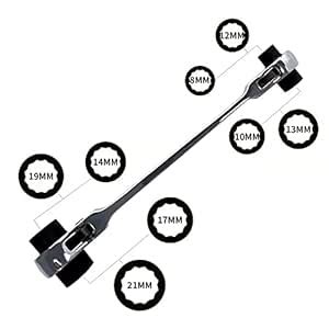 AKM 8 In 1 Ratcheting Wrench Socket Wrench Double Box End Including 8 ...