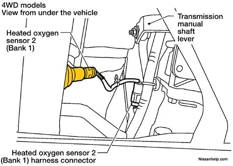 Image result for 2002 Nissan Pathfinder O2 Sensor Location