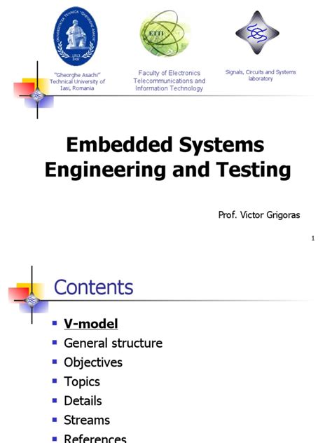 Embedded Systems Engineering V-Model Course | PDF | Verification And Validation | Software ...
