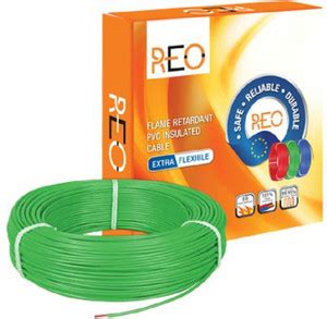HAVELLS REO 0.75 SQ MM WIRE, HRFR PVC 1 sq/mm Green 90 m Wire Price in ...