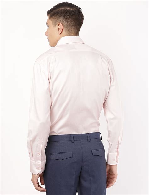 Buy Pure Cotton Self Design Cut Away Collar Shirt at Marks & Spencer