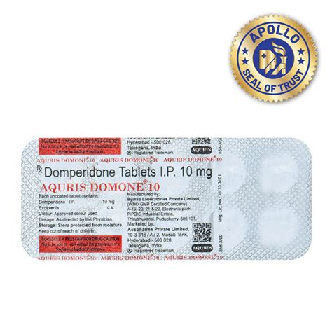 Aquris Domone-10 Tablet 10's | Uses, Side Effects, Price | Apollo Pharmacy
