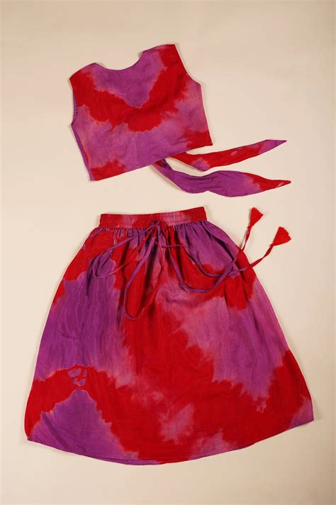 "Kala Khatta-Rose" Bandhani Tie-Up Lehenga Choli Set – Poochkie