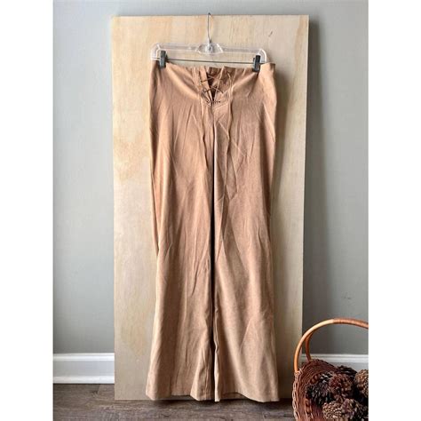 Women's Brown and Tan Trousers | Depop