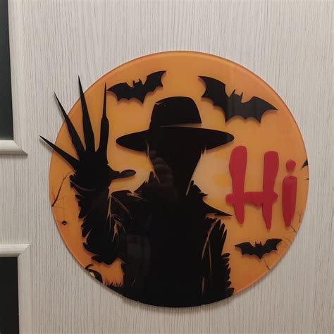 Freddy Krueger Halloween Door Hanger. Horror Characters Door - Etsy