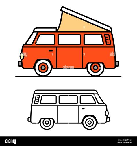 Camper vanlife Stock Vector Images - Alamy
