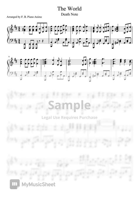 Image result for Death Note Intro Sheet Music