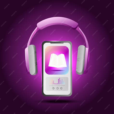 Digital onlione library with audiobooks podcasts and courses vector ...