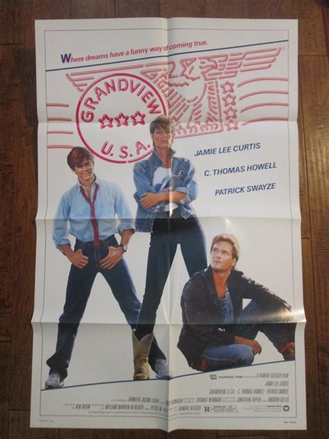 Grandview USA - Original 1984 Movie Poster - Curtis - Howell- Swayze | eBay