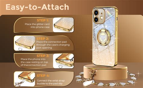 XYZ for iPhone 12 Back Cover Case with Stand, Phone Case with Double ...