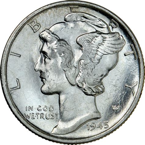 1945 S [MICRO S] Mercury Dime Prices | Ungraded, NGC, PCGS Values