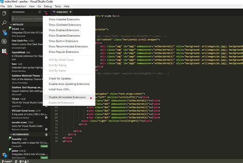 Image result for vs Code HTML Comment Syntax