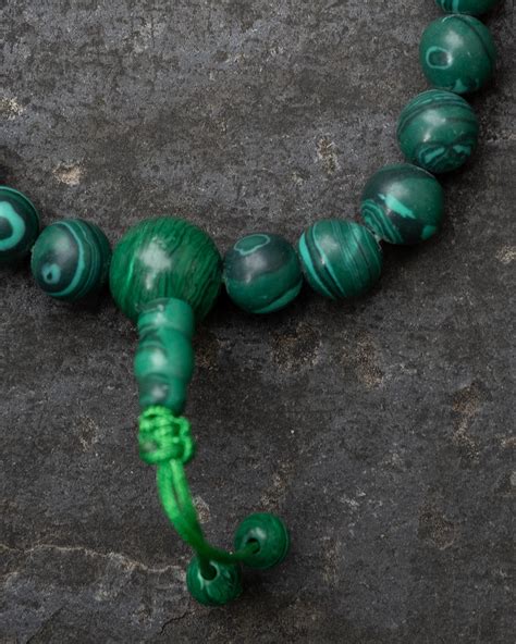 Malachite Wrist Mala - Tibetan Buddhist Prayer & Meditation Beads ...
