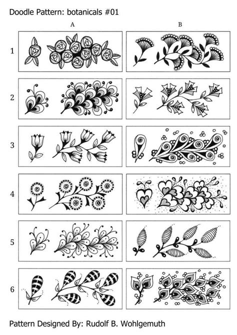 Pinterest | Zentangle designs, Zentangle muster, Zendoodle muster